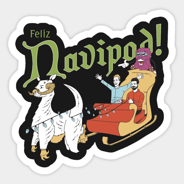 Feliz Navipod Sticker by tonythaxton